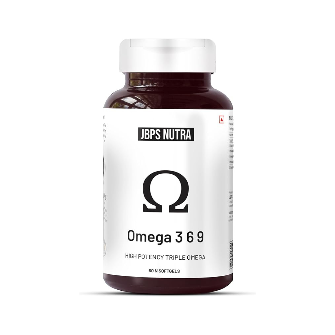 JBPS NUTRA Organic Omega 3 6 9 Omega Multivitamin Supplement- 60 caps